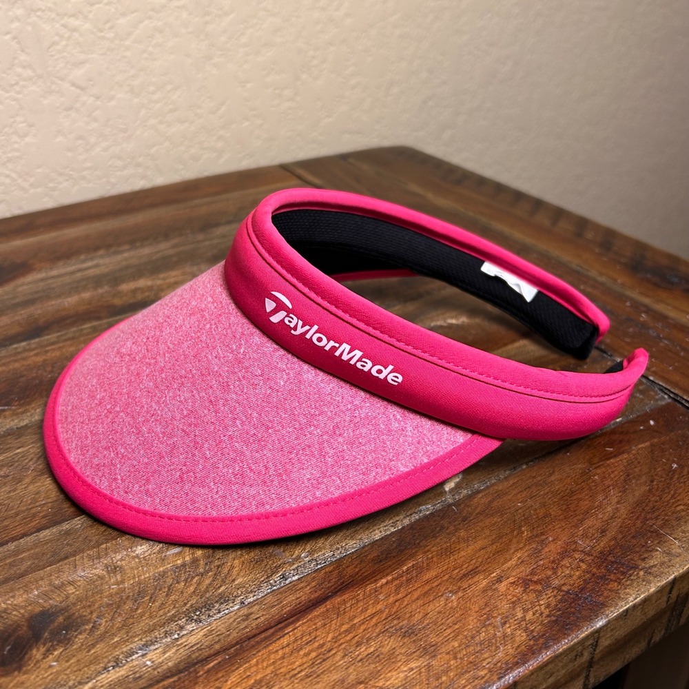 TaylorMade Pink Golf Visor One Size Adjustable Logo Band
